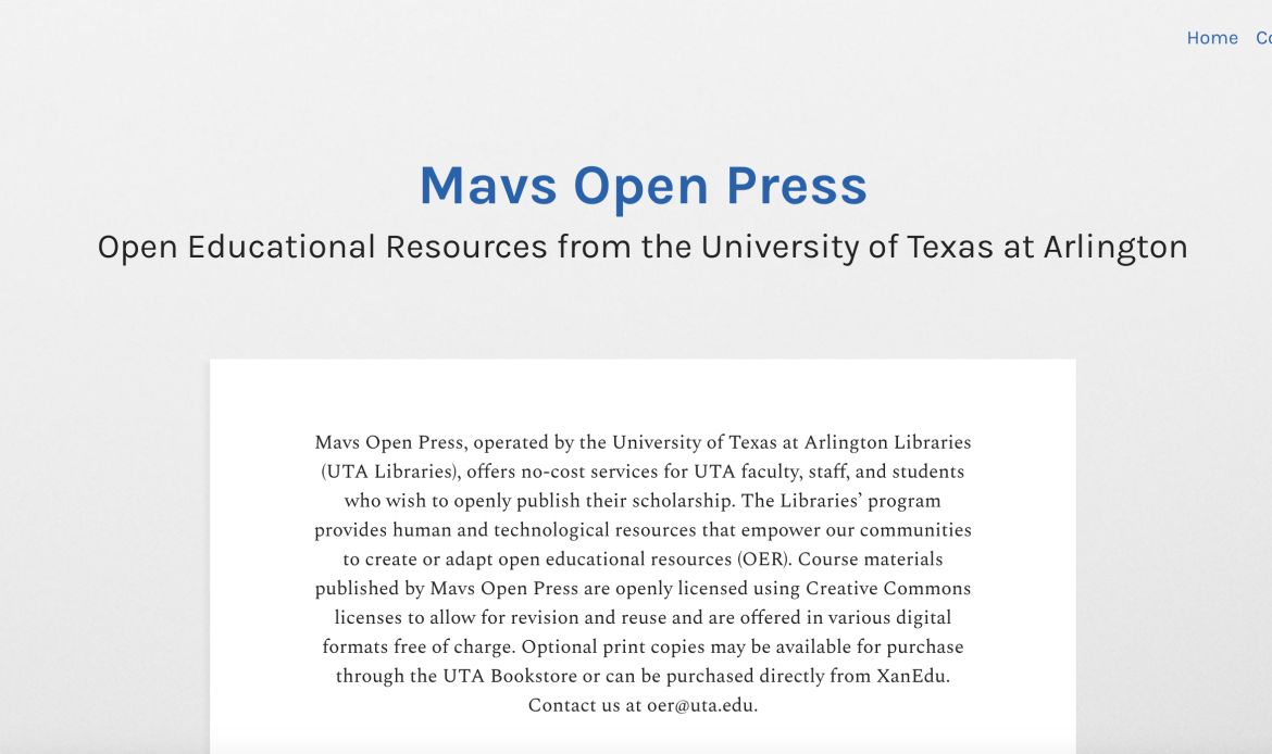 university of texas arlington pressbooks